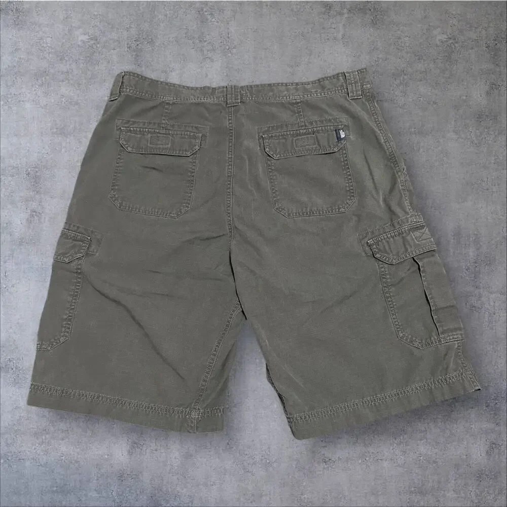 The North Face Vintage Mens Size 40 Gray Baggy Outdoor Hiking Cargo Shorts